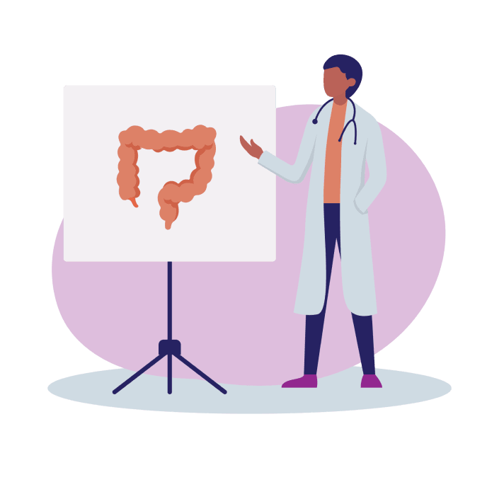 Healthcare professional answering questions