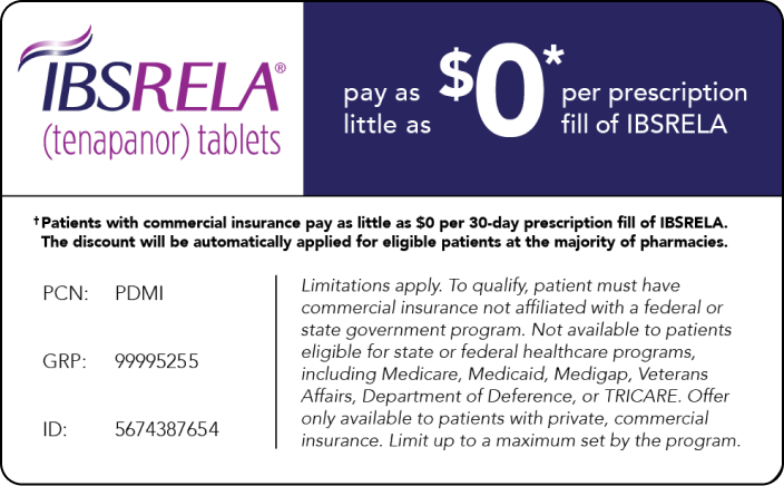 IBSRELA copay card